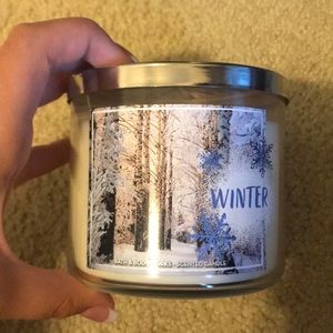 bath and body works winter candle